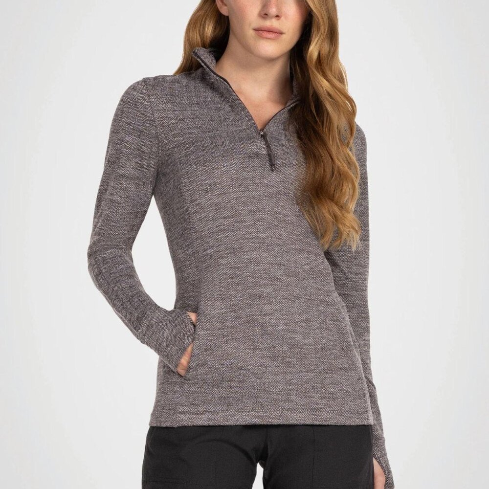 Kyodan Outdoor Montana Double Brushed Jacquard 1/4 Zip Sweater - Size XS‎ 🏞️✨
